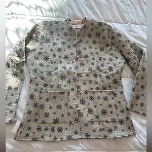 Jack Pot New York Quilted Style Jacket Coat Snowflakes